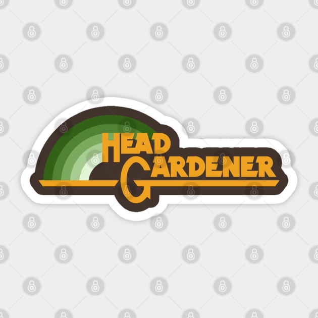 Head Gardener All Green Sticker by BlueBoogieKalamazoo
